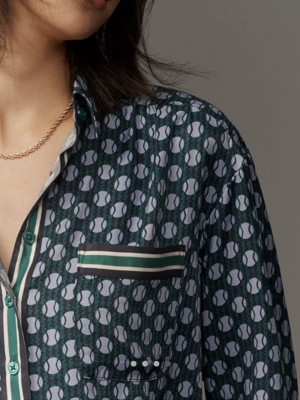 Maeve Silky Shirt Blouse
